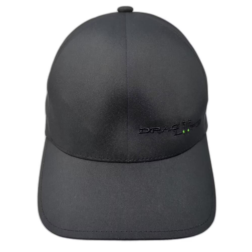Flexfit Delta Baseball Cap Black Green Hat M Fitted Drag Life Embroidered Sporty